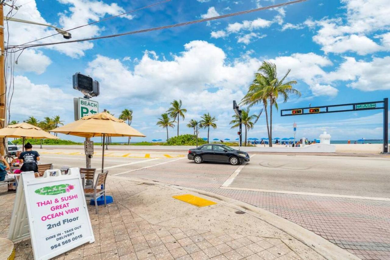 The Purple Pelican Beachfront With Ocean Balcony Unit 3 Fort Lauderdale Eksteriør bilde