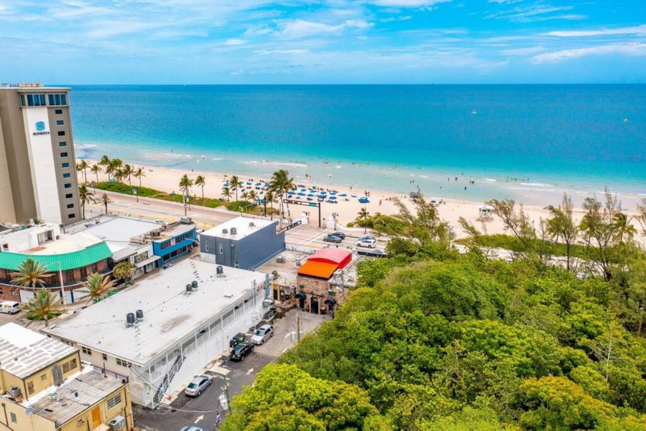 The Purple Pelican Beachfront With Ocean Balcony Unit 3 Fort Lauderdale Eksteriør bilde
